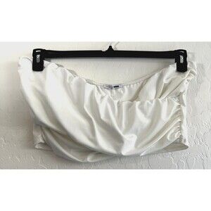 Fashion Nova We're Meant To‎ Be White Tube Top Size 2X Minimal Sexy Casual